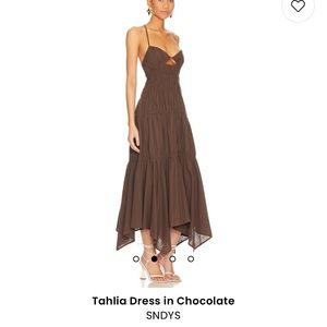 SNDYS brown dress NWT